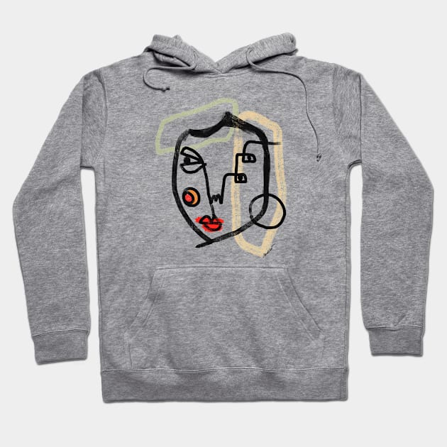 Red Wine Lipstick Hoodie by Elisabeth Sandikci